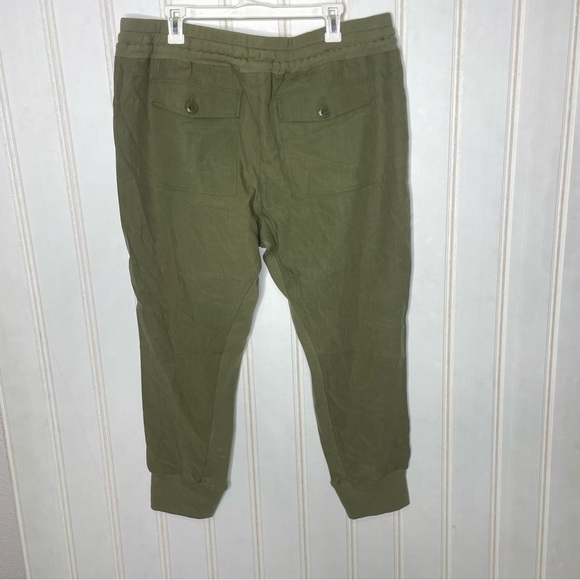 Cabi The Marathon Olive Green Lounge Drawstring Jogger Pants Sz XL 409 - Picture 7 of 9